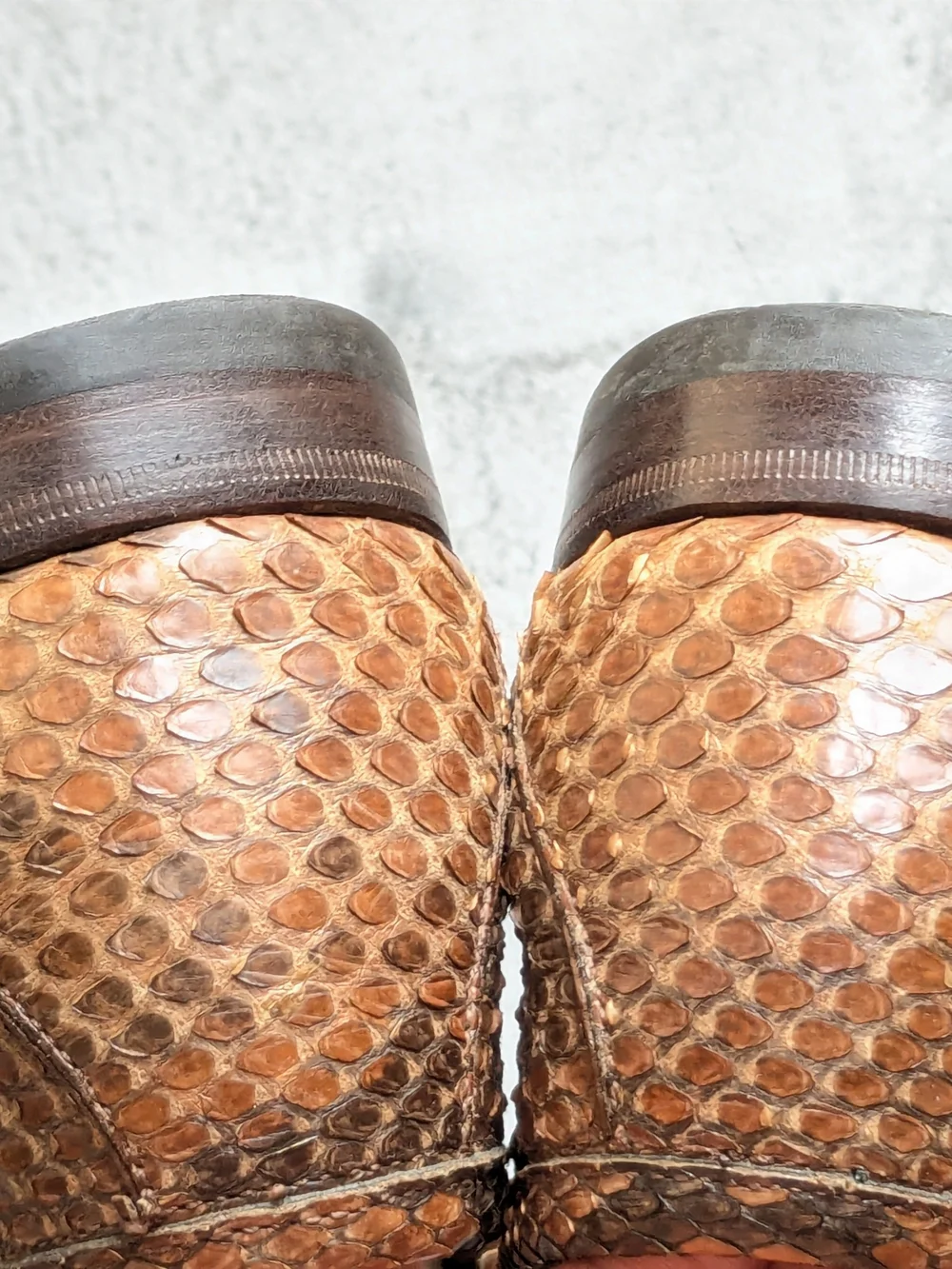 Gucci Men’s Brown Python Leather Horsebit Loafers US 9 Snakeskin Exotic